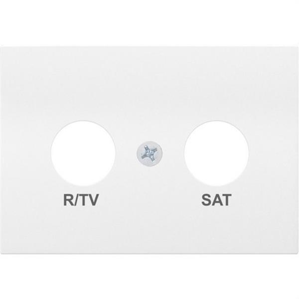 BJC 21320 Tapa R/TV-SAT serie Coral en blanco