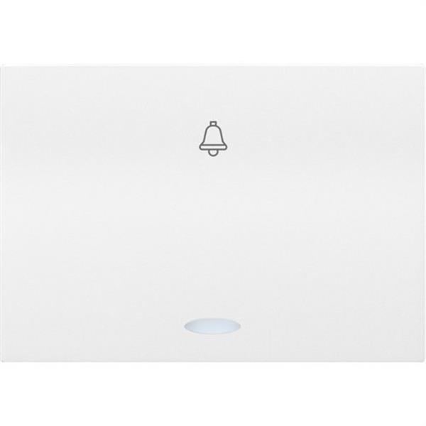 BJC 21716-L Tecla pulsador timbre con difusor serie Coral en blanco