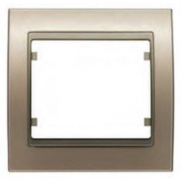 BJC 22103-BN Marco 3 elementos vertical en zamak serie Mega en bronce niebla