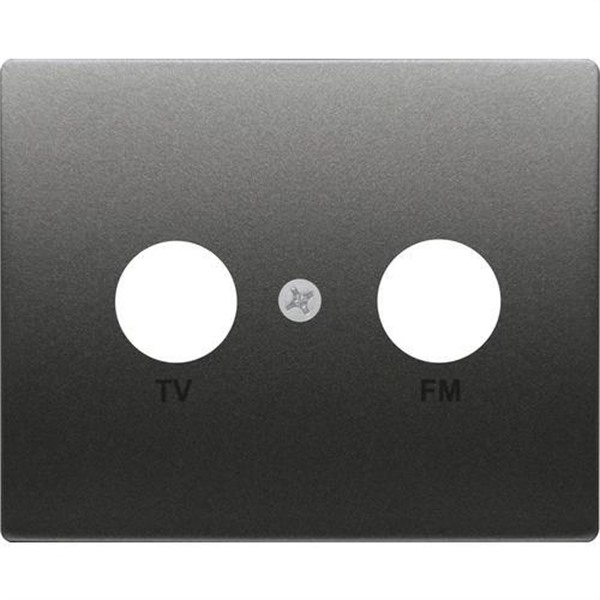 BJC 22330-AC Tapa toma TV-FM serie Mega en antracita cosso