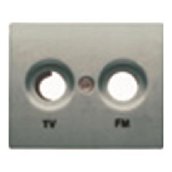 BJC 22330-AF Tapa toma TV-FM serie Mega en aluminio fusión