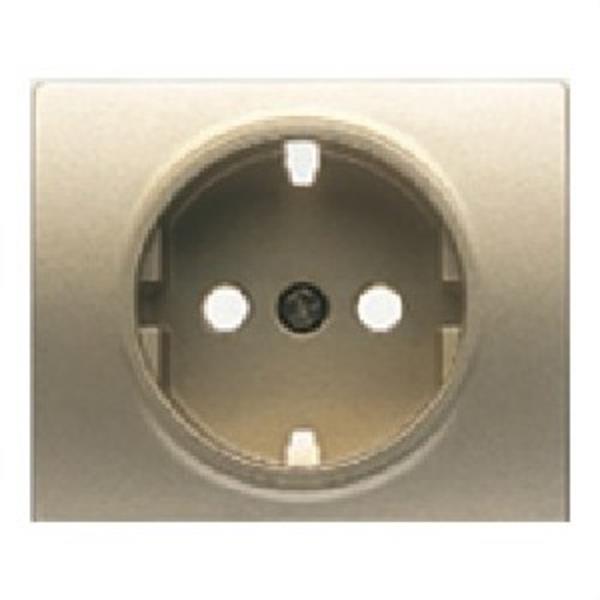 BJC 22724-DM Tapa base enchufe seguridad Mega en dorado malta