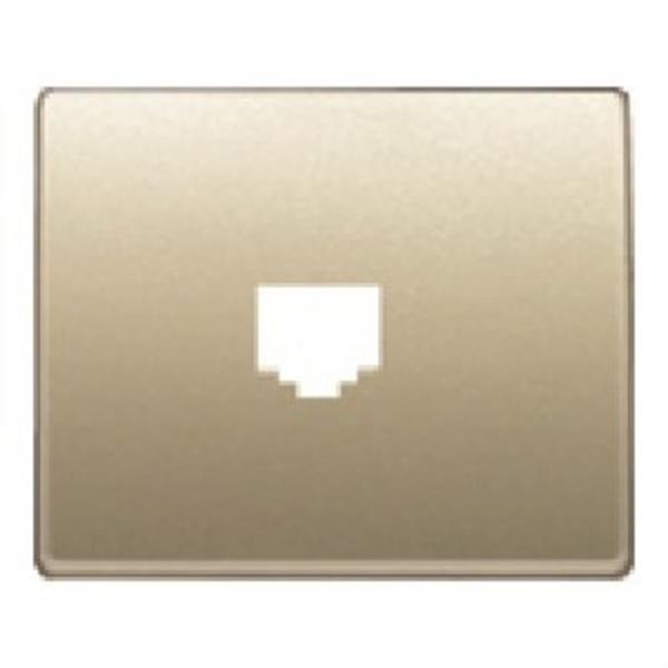 BJC 22782-DM Tapa toma teléfono 8 vías RJ-45 serie Mega en dorado malta