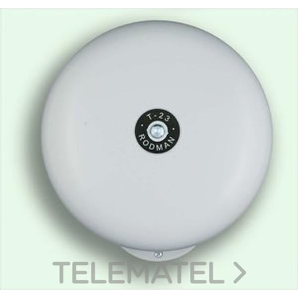 RODMAN RT23G1 Timbre campana BIGBELL gris 220VCA diámetro 230