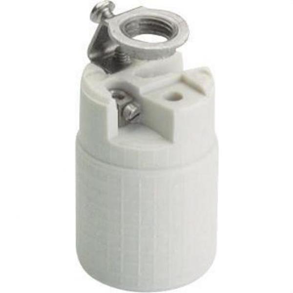 SOLERA 479A Portalámparas 479A E-14 de porcelana 2A 250V con soporte metálico M10-100