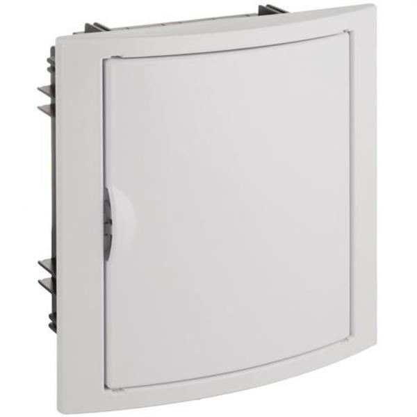 SOLERA 5108 Caja de distribución de empotrar de 8 elementos 205x233x72mm marco y puerta blancos