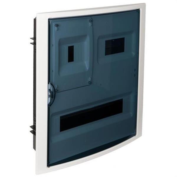 SOLERA 5420PF Caja de distribución de empotrar de 20 elementos + 4 precintables 320x420x75mm marco blanco