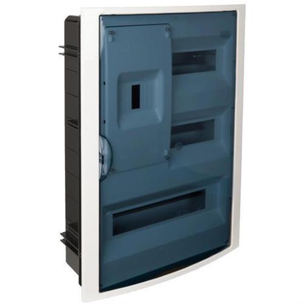 SOLERA 5430PF Caja de distribución de empotrar de 30 elementos + 4 precintables 320x528x86mm marco blanco