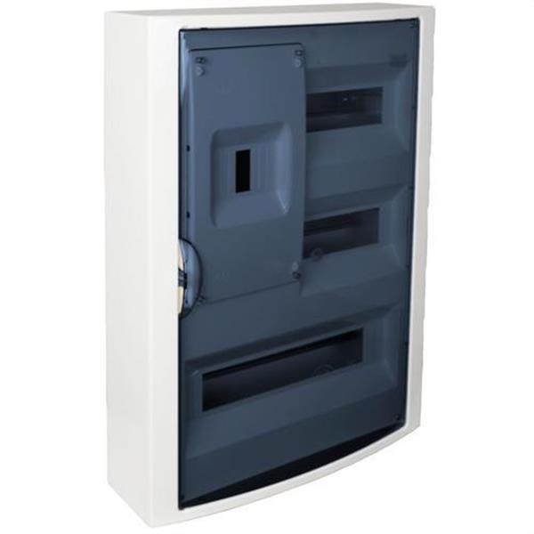 SOLERA 5431PF Caja de distribución de superficie de 30 elementos + 4 precintables 362x544x104mm color bla