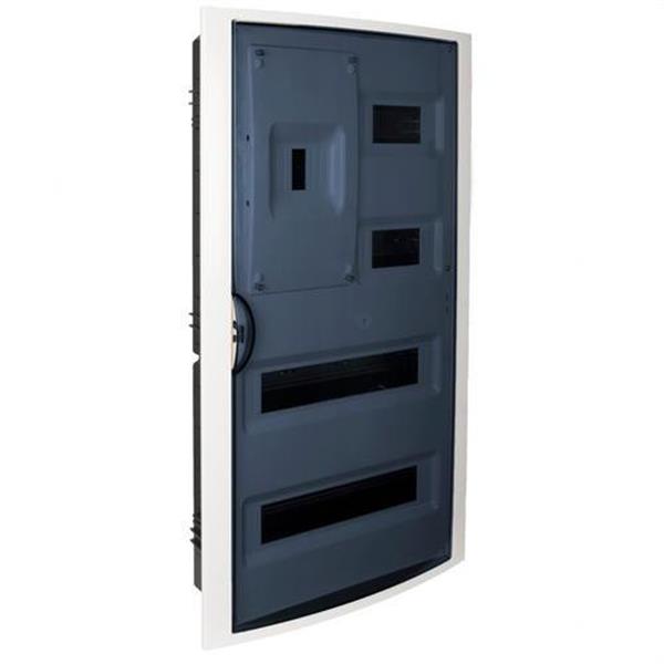 SOLERA 5440PF Caja de distribución de empotrar de 40 elementos + 4 precintables 320x670x75mm marco blanco