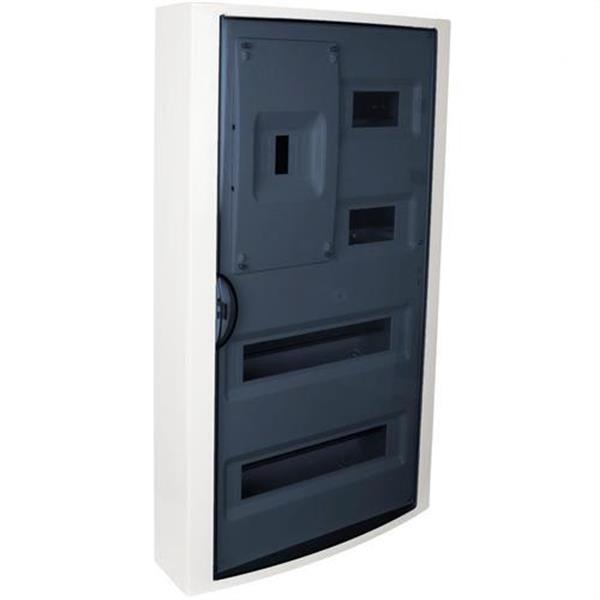 SOLERA 5441PF Caja de distribución de superficie de 40 elementos + 4 precintables 362x686x104mm color bla