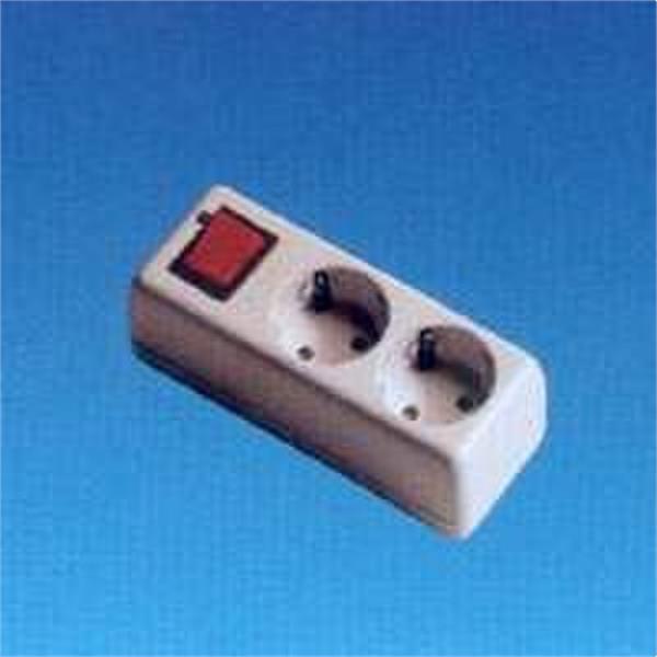 SOLERA 6052 *BASE 2 TOMAS TT LATERAL 10/16A 250V LUMINOSO