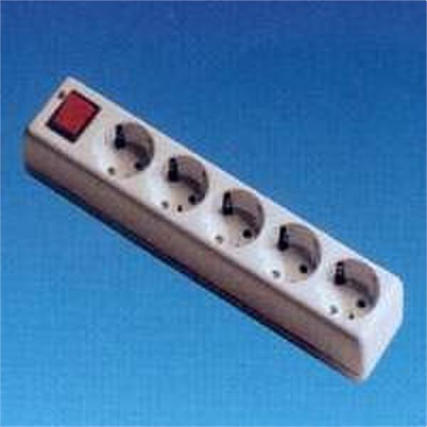 SOLERA 6055 *BASE 5 TOMAS TT LATERAL 10/16A 250V LUMINOSO
