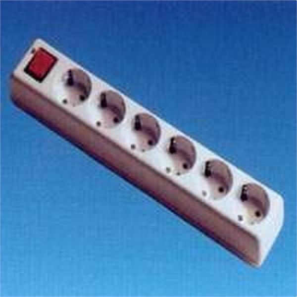 SOLERA 6056 *BASE 6 TOMAS TT LATERAL 10/16A 250V LUMINOSO