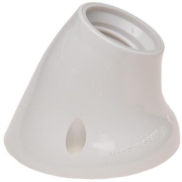 SOLERA 6510 Portalámparas zócalo curvo E-27 blanco