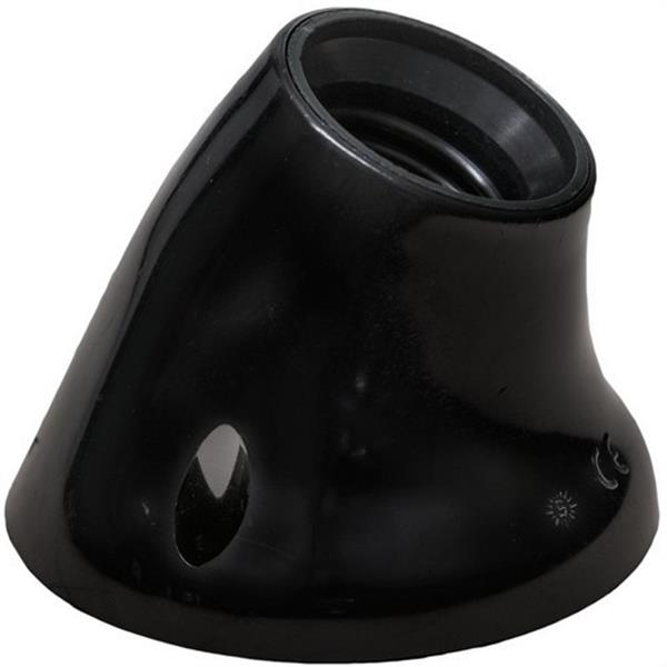 SOLERA 6510N Portalámparas zócalo curvo E-27 negro