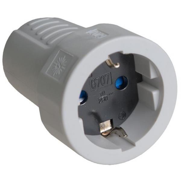 SOLERA 6707GR *Base TT lateral 10/16A 250V PVC goma gris