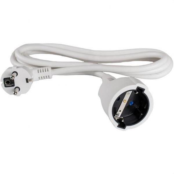 SOLERA 6762/1 Prolongador bipolar HO5VV-F 3G1,5 blanco con obturador 2m