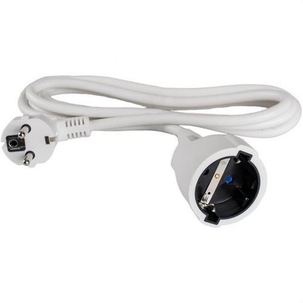 SOLERA 6764/1 Prolongador bipolar HO5VV-F 3G1,5 blanco con obturador 4m