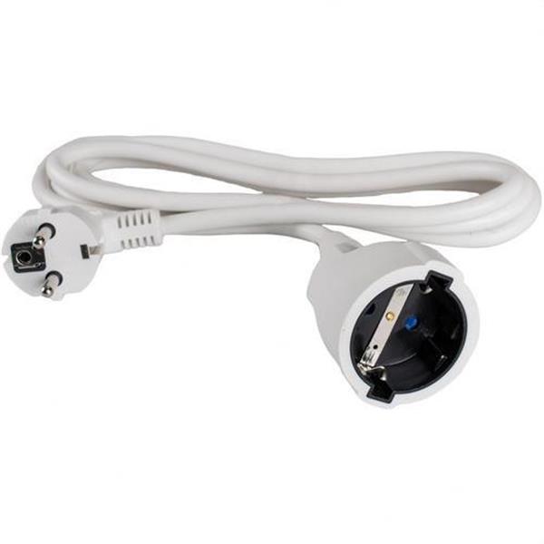 SOLERA 6765/1 Prolongador bipolar HO5VV-F 3G1,5 blanco con obturador 5m
