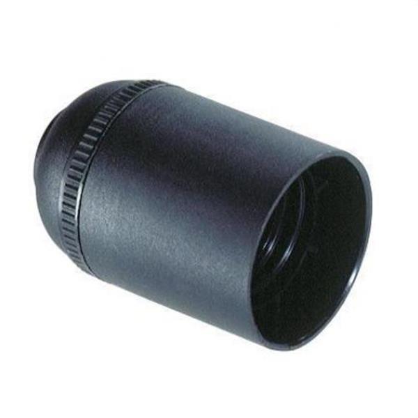 SOLERA 6829CLN Portalámparas E27 4A 250V cuerpo liso negro