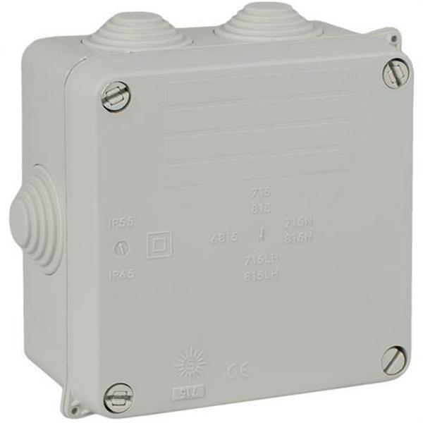 SOLERA 715 Caja estanca 100x100x55 con 7 conos PG16