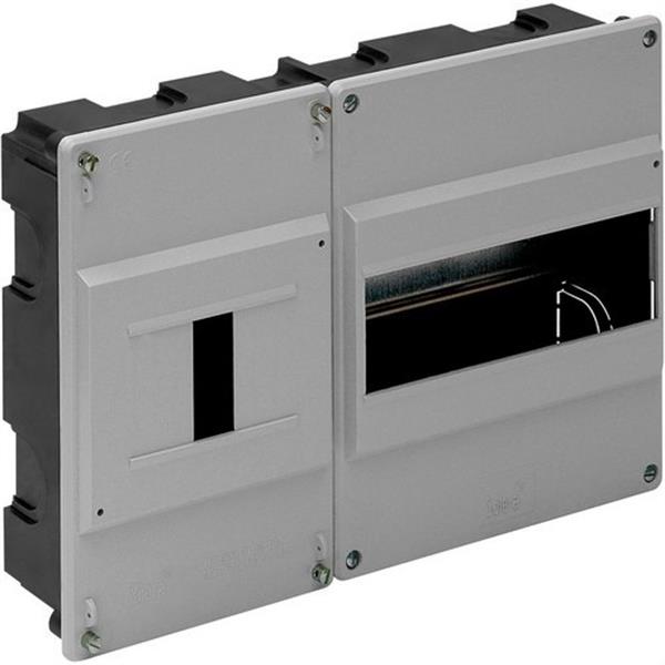 SOLERA 779 Caja distribución empotrar 8 elementos+4 precintables 277x188x55mm tapa gris