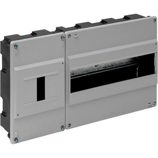 SOLERA 780 Caja distribución empotrar 12 elementos+4 precintables 348x188x55mm tapa gris