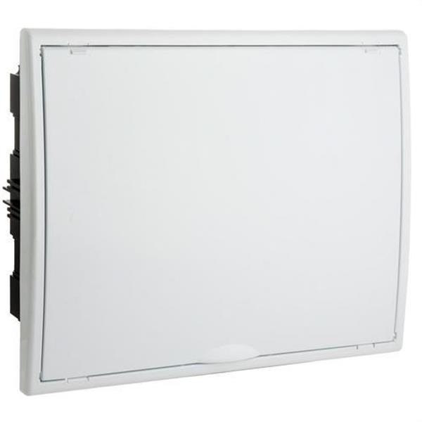 SOLERA 8206 Caja de distribución de empotrar de 40 elementos 400x320x72mm marco y puerta blancos