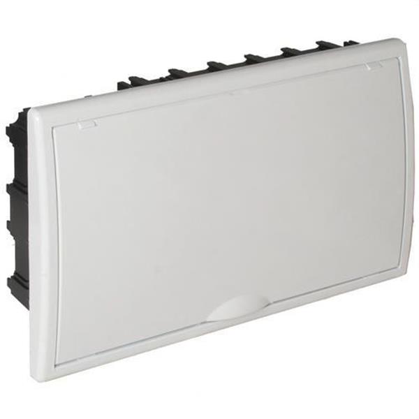 SOLERA 8680 Caja de distribución de empotrar de 12 elementos + 4 precintables 382x226x72mm marco y puer