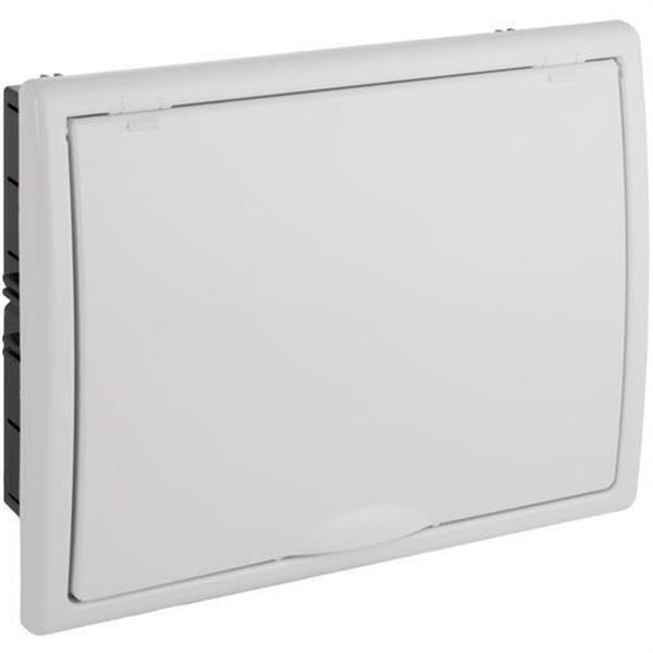 SOLERA 8688 Caja de distribución de empotrar de 12 elementos 277x220x72mm marco y puerta blancos