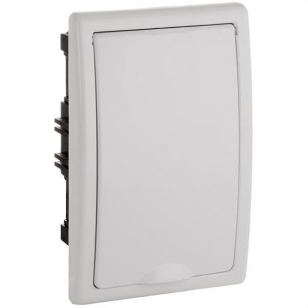 SOLERA 8694 Caja de distribución de empotrar de 4 elementos 125x195x72mm marco y puerta blancos