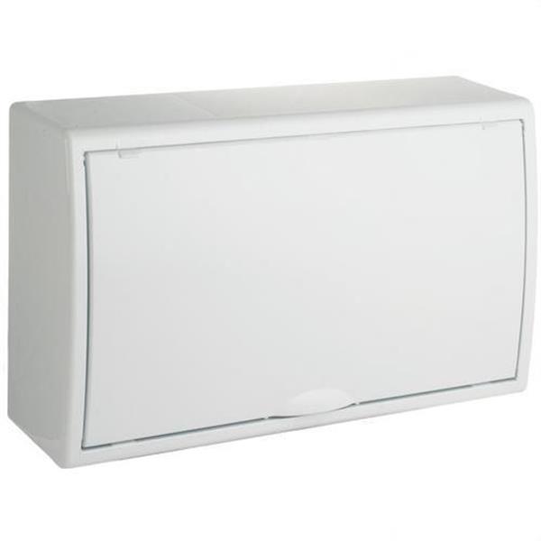 SOLERA 8698 Caja de distribución de superficie de 12 elementos + 4 precintables 407x247x104mm color bla