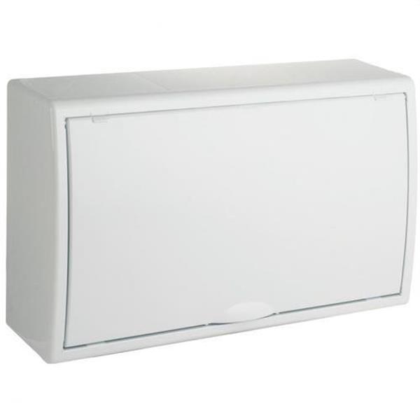 SOLERA 8704 Caja de distribución de superficie de 18 elementos 407x246x104mm color blanco
