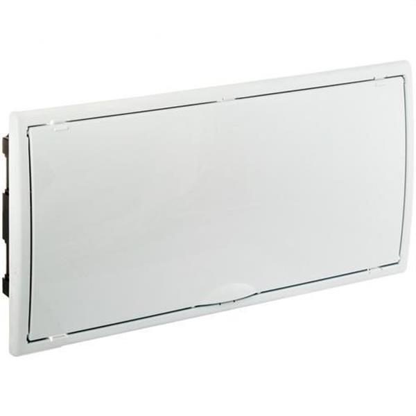 SOLERA 8881 Caja de distribución de empotrar de 16 elementos + 4 precintables 450x222x72mm marco y puer