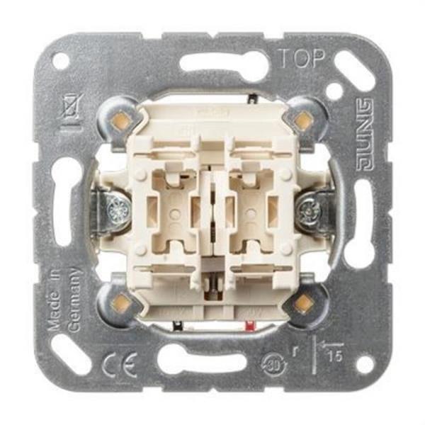 JUNG 509VU Mecanismo interruptor unipolar para persiana 10AX 250V