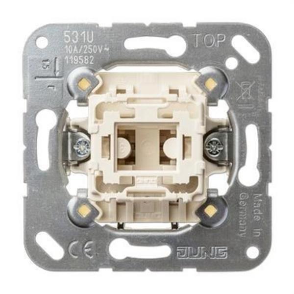 JUNG 531U Mecanismo pulsador unipolar 10AX 250V
