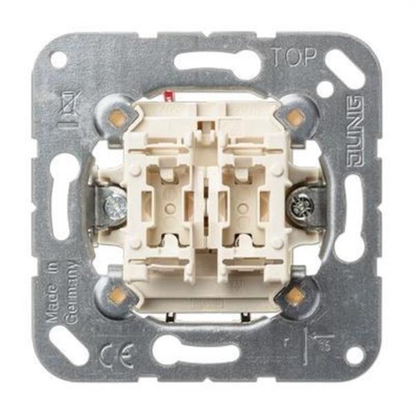 JUNG 535U Mecanismo doble pulsador unipolar 10AX 250V