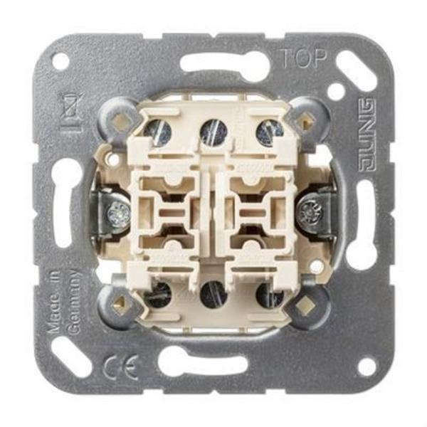 JUNG 539U Mecanismo doble pulsador conmutador 10AX 250V