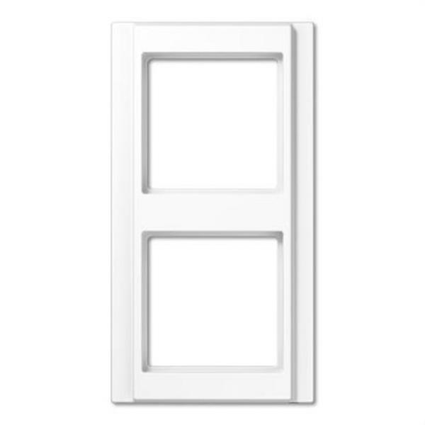JUNG A582WW Marco embellecedor doble 81x152mm A500 blanco alpino