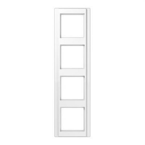 JUNG A584WW *Marco embellecedor 4 tomas 81x294mm A500 blanco alpino