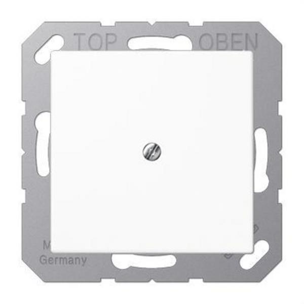 JUNG A590AWW Placa central con salida cable A500 blanco alpino