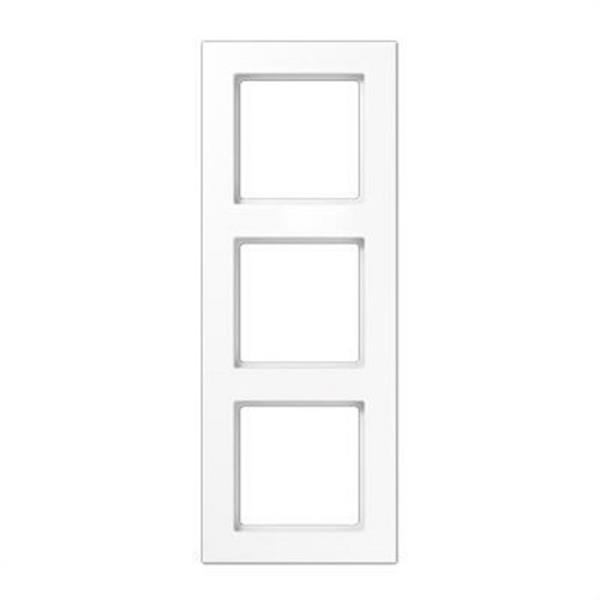 JUNG AC583WW Marco embellecedor montaje vertical horizontal 3 elementos blanco alpino