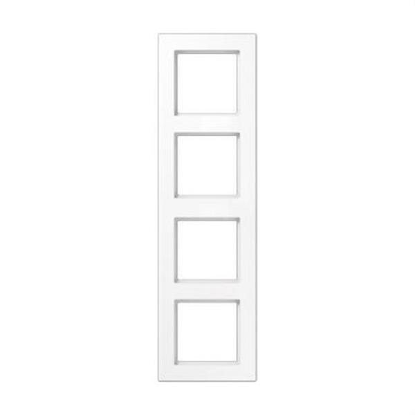 JUNG AC584WW Marco embellecedor montaje vertical horizontal 4 elementos blanco alpino