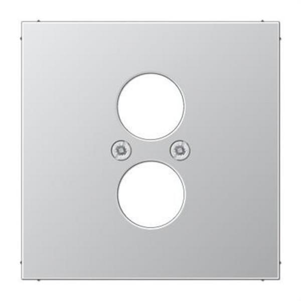 JUNG AL2962-2 Placa para 2 tomas altavoz aluminio