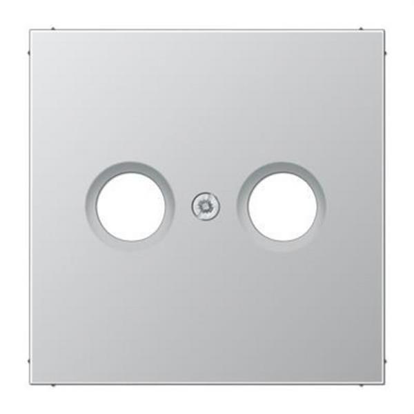 JUNG AL2990TV Placa TV/FM aluminio