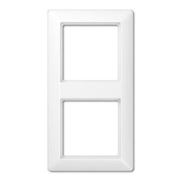 JUNG AS582WW Marco embellecedor montaje vertical horizontal blanco doble