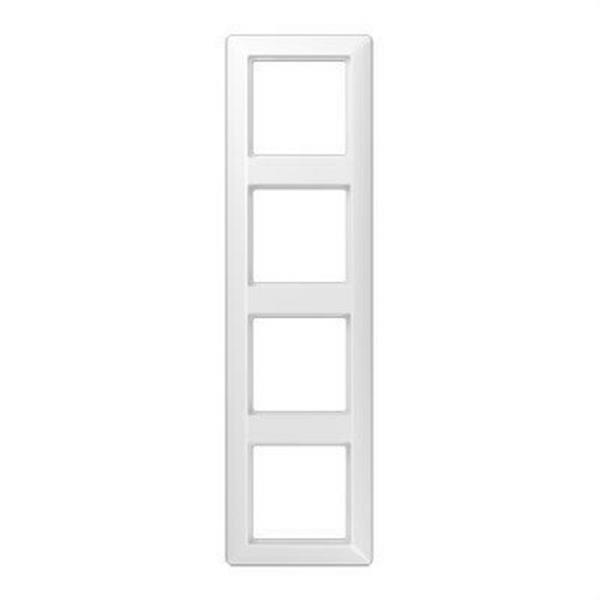 JUNG AS584WW Marco embellecedor montaje vertical horizontal blanco cuádruple