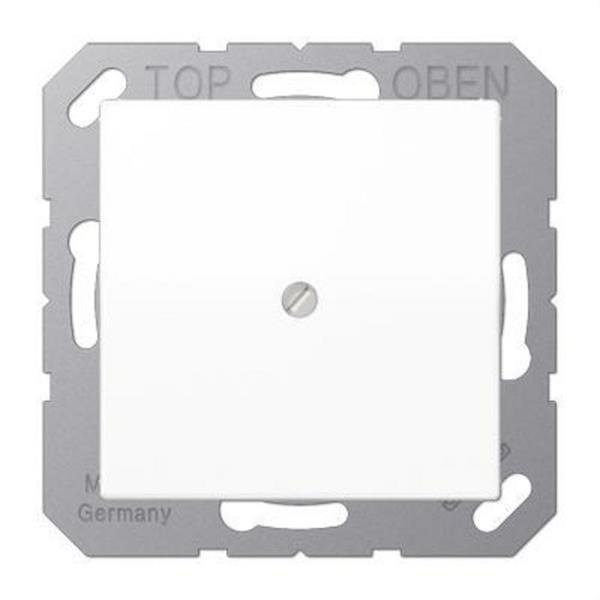 JUNG AS590AWW Placa central con salida cable AS500 blanco marfil