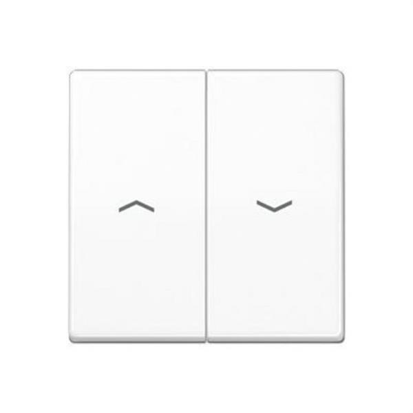 JUNG AS591-5PWW Tecla para interruptor pulsador persiana placa central blanco